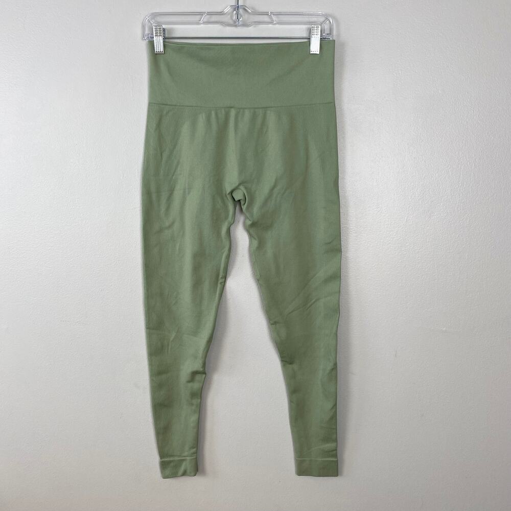 Set Active Light Green Seamless Leggings High Rise Pistachio Green‎ Size Large